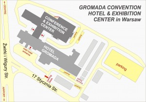 plan otoczenia budynku Hotel Gromada