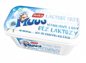 Lody MUU waniliowe bez laktozy 1l.
