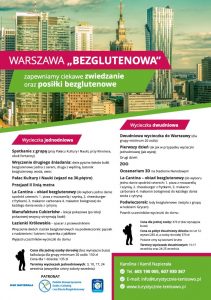 Plakat wycieczki warszawa