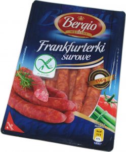 Frankfurterki surowe 270g Bergio